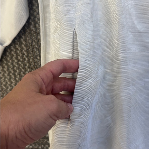 NWT Lafayette 148 New York Raffia Iridescent Open Front Jacket, size XL - Picture 6 of 8